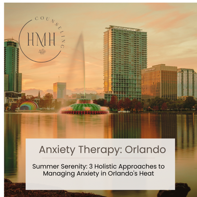 Orlando summer sky, a calming backdrop for anxiety management tips