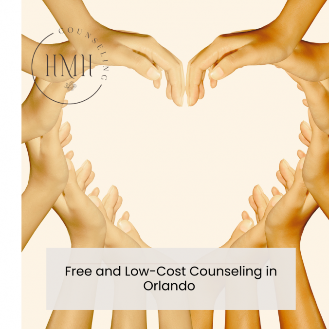 hands forming heart shape, representing free and reduced-cost counseling services in Orlando